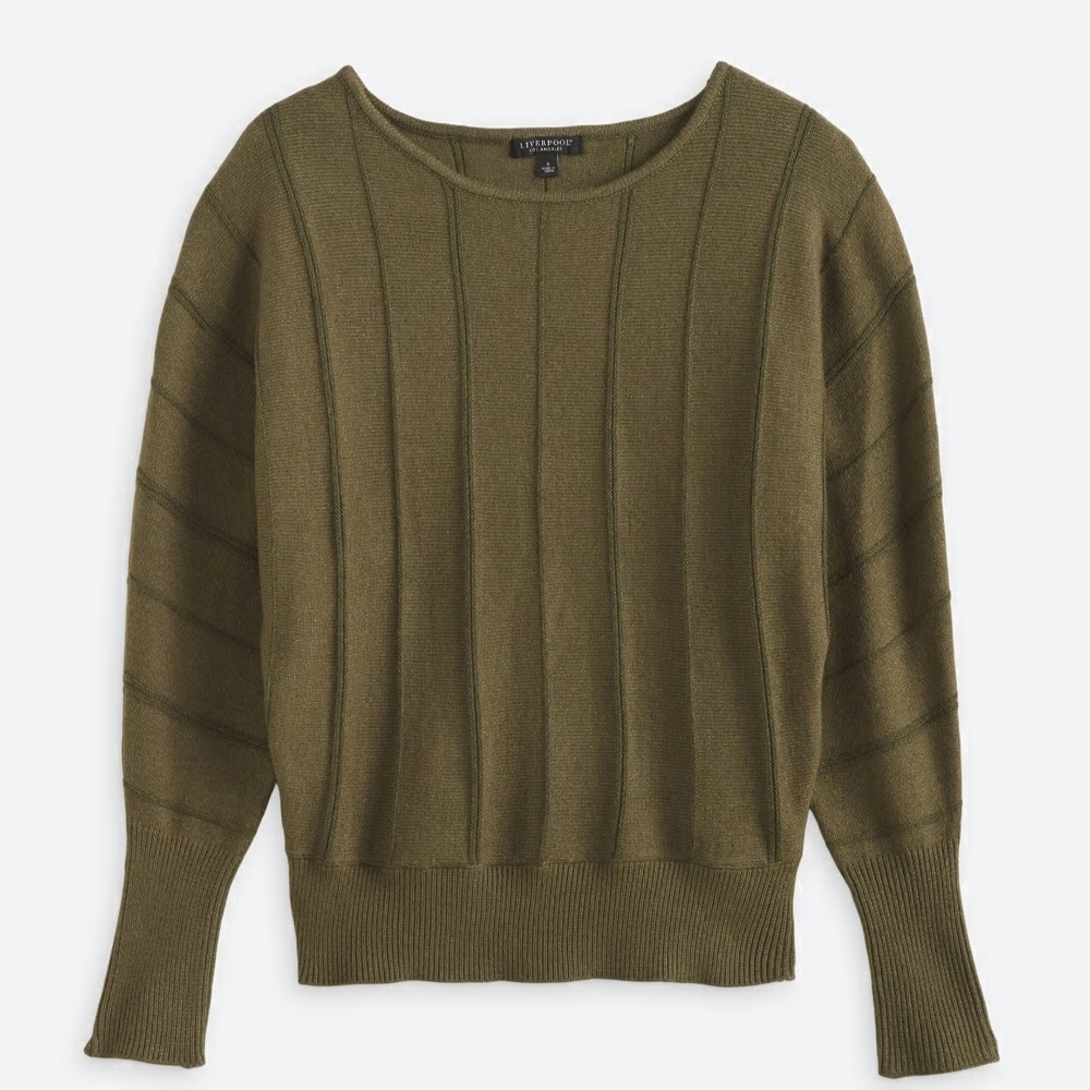 Liverpool Olive Crew Neck Sweater